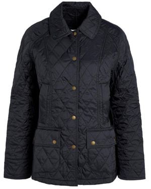 Barbour Beadnell Quilted Button Jacket - Black