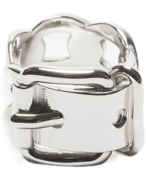 Acne Studios Buckle Ring - White