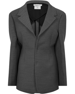 Bottega Veneta Solidcolor Singlebreasted Blazer - Black