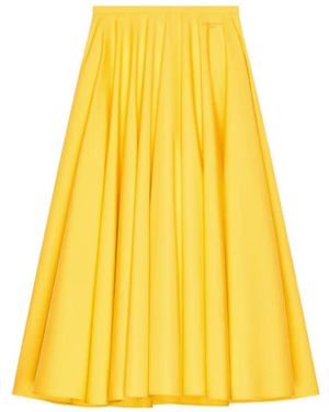 Givenchy Long Circular Skirt - Yellow
