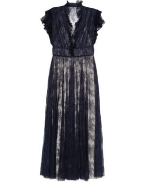 Alberta Ferretti Lace Dress - Blue
