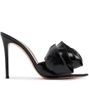 Gianvito Rossi Open-Toed, Open-Heeled Sandals - Black