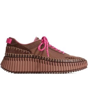 Chloé Chloé Nama Low-Top Sneakers - Brown