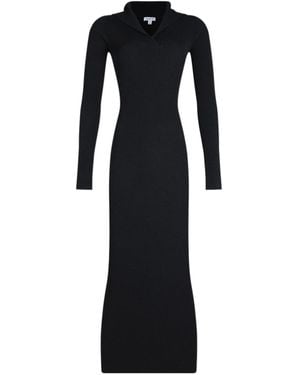 Alaïa Alaïa Ribbed Knit Dress - Black