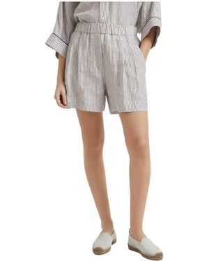 Brunello Cucinelli Striped Shorts - Grey