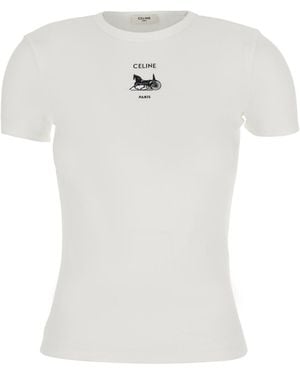 Celine Short-Sleeved T-Shirt - White