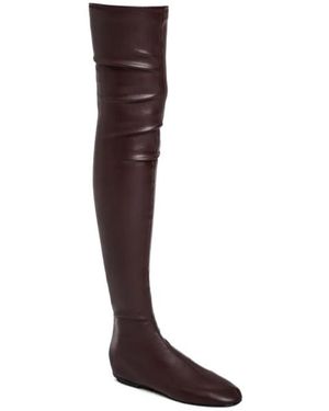 Proenza Schouler Tee Over-The-Knee Boots - Brown