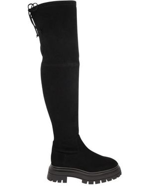 Stuart Weitzman Tie-Fastened Thigh High Boots - Black