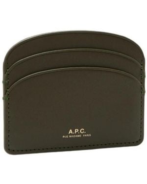 A.P.C. Demi Lune Cardholder - Green