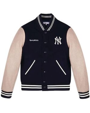Sporty & Rich Varsity-Style Jacket - Blue