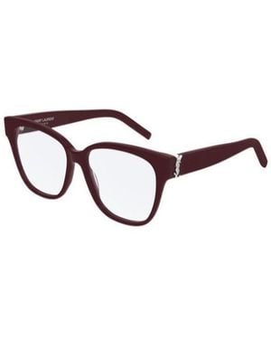 Saint Laurent Eyewear Square Frame Glasses - Metallic