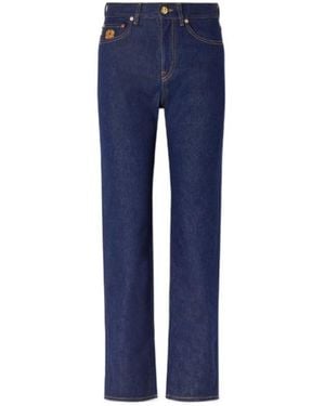 Blazé Milano Mid-Rise Straight-Leg Jeans - Blue