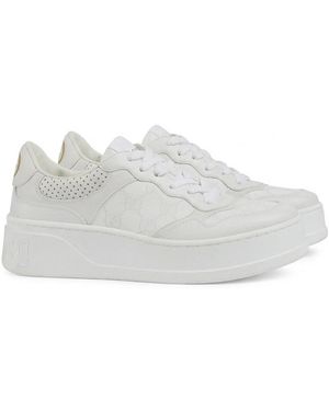 Gucci Panelled Low-Top Trainers - White