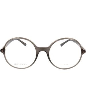 Jimmy Choo Eyewear Round Frame Glasses - Metallic