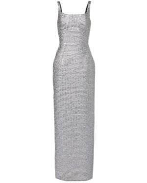 Emilia Wickstead Sleeveless Long Dress - Gray
