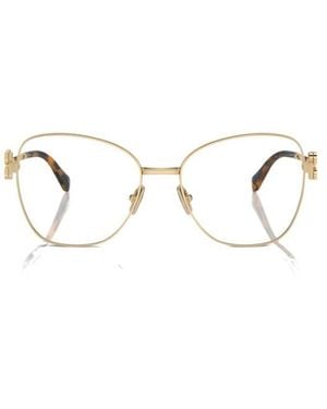 Miu Miu Eyewear Cat-Eye Glasses - Natural