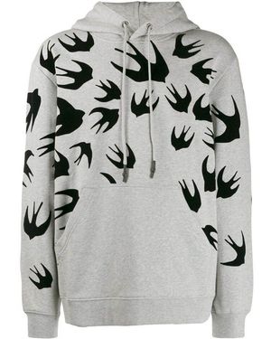 McQ Flock Swallow Hoodie - Gray
