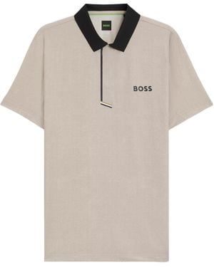 BOSS Active Paddy Polo Shirt - Natural