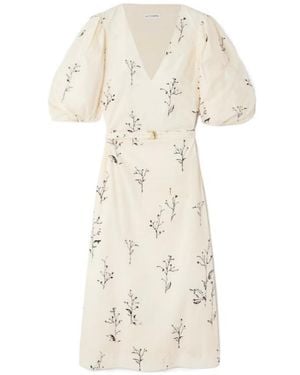 Altuzarra Printed Cotton Midi Dress - Natural