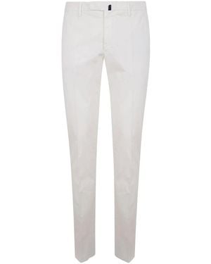 Incotex Pressed-Crease Chino Trousers - White