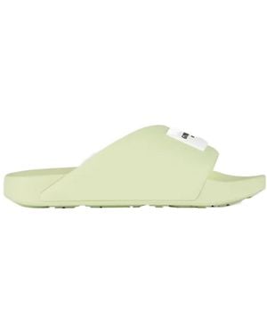 Givenchy Logo Rubber Slides - Green