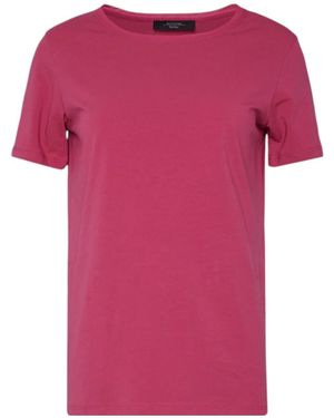 Weekend by Maxmara Crew Neck Short-Sleeved T-Shirt - Pink