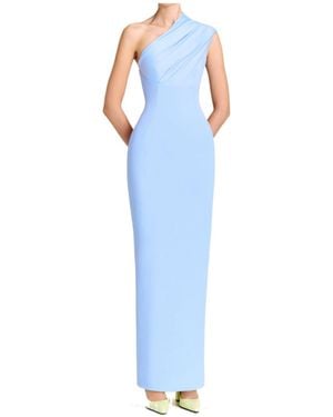 Solace London One-Shoulder Dress - Blue