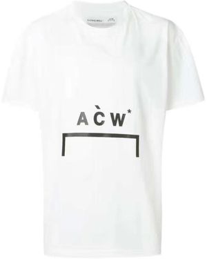 A_COLD_WALL* Logo Logo Short-Sleeved T-Shirt - White