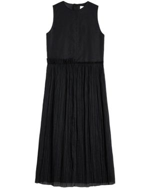 ワンピース JIL SANDER Pleated skirt dress Black  J02CT0101J45014 JIL SANDER layered dress with pleated skirt Black Jil Sander
