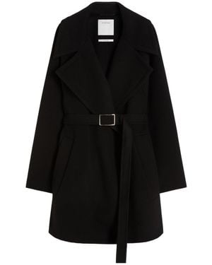 Sportmax Pagine Belted Coat - Black