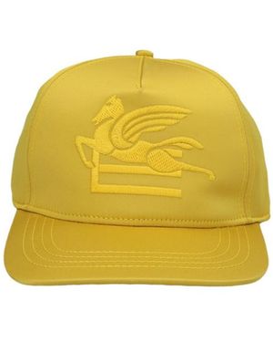 Etro Logo Embroidered Baseball Cap - Yellow