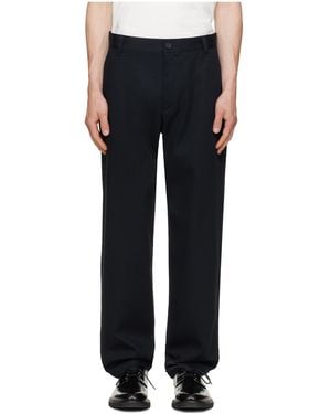 A.P.C. Straight-Leg Cotton Pants - Black