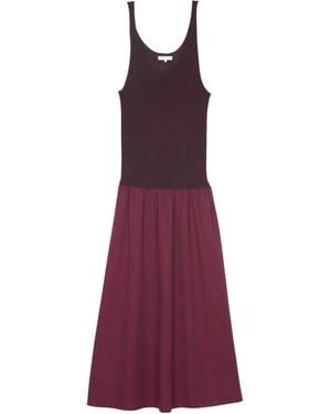 Frankie Shop Iliya Drop Waist Maxi Dress - Purple