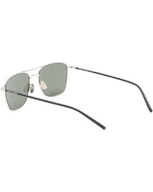 Saint Laurent Eyewear Pilot Frame Sunglasses - Metallic