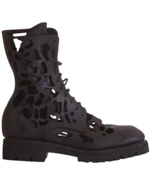 Guidi Hollow Short Boots - Black