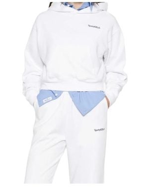 Sporty & Rich Long-Sleeve Sweatshirt - White