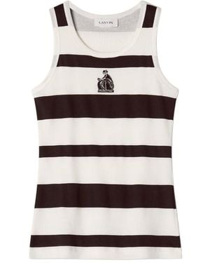 Lanvin Striped Top - White