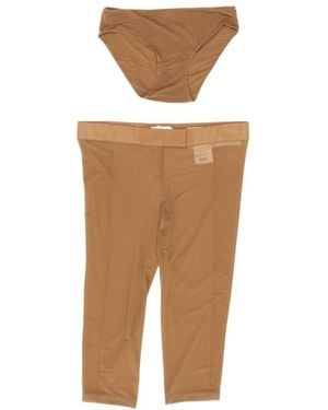 Magda Butrym Low-Rise Capri Trousers - Natural