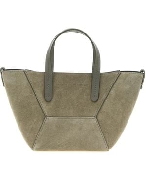Brunello Cucinelli Bc Duo Embellished Mini Tote Bag - Green