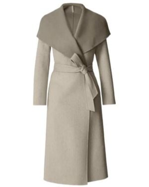 Mackage Mai-Hb Shawl Belted Coat - Natural