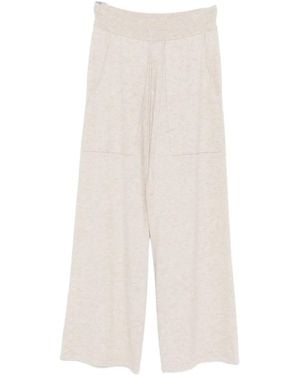 Lisa Yang Drawstring Wide-Leg Trousers - White