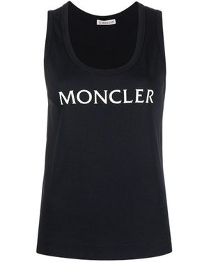 Moncler Logo Sleeveless Vest - Black