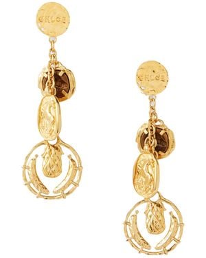 Chloé Tone Earrings - Metallic