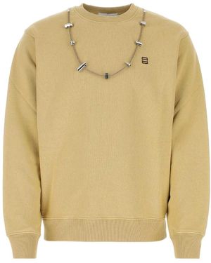 Ambush Logo Embroidered Crewneck Sweatshirt - Natural