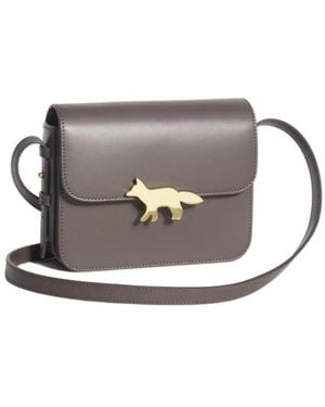 Maison Kitsuné Maison Kitsuné Edie Small Crossbody Bag - Grey