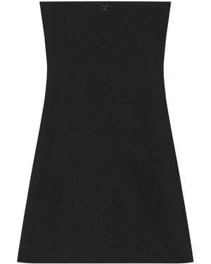 Courreges Courrèges Strapless Cut-Out Mini Dress - Black