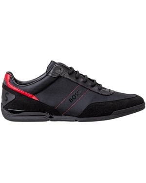 BOSS Solid Sneakers - Black
