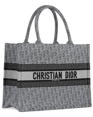 Dior Medium Book Tote - Gray