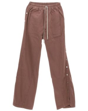 Rick Owens Pull Rope Loose Waist Casual Trousers - Brown