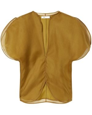 KHAITE Silk Blouse - Yellow
